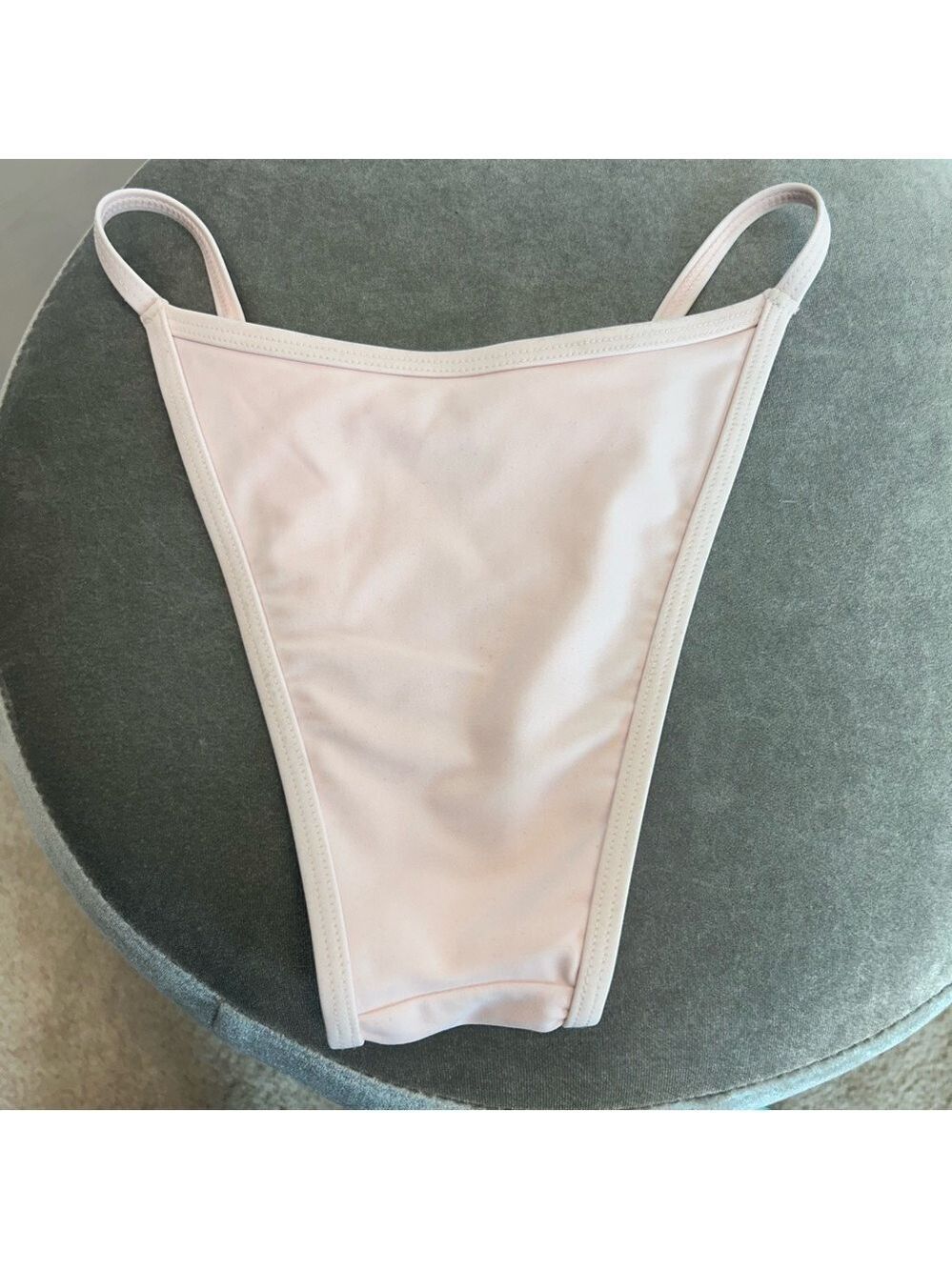 Wild Fable light pink sequin high waisted bikini bottoms Sz XXS NWOT - Picture 3 of 9